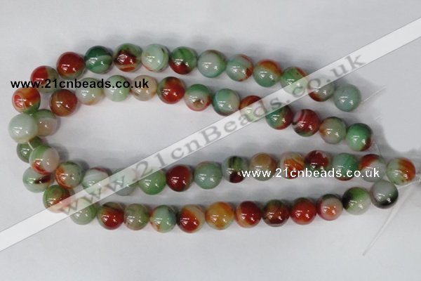 CAG1001 15.5 inches 14mm round rainbow agate beads wholesale