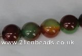 CAG1002 15.5 inches 12mm round rainbow agate beads wholesale