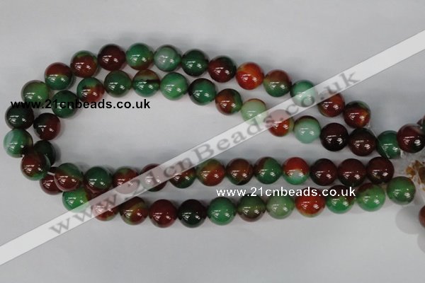 CAG1003 15.5 inches 14mm round rainbow agate beads wholesale