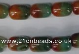 CAG1015 15.5 inches 13*18mm drum rainbow agate beads wholesale