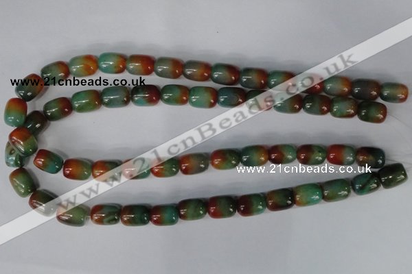 CAG1015 15.5 inches 13*18mm drum rainbow agate beads wholesale