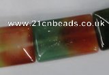 CAG1054 15.5 inches 20*30mm rectangle rainbow agate beads