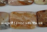 CAG1099 15.5 inches 20*30mm rectangle Morocco agate beads wholesale