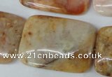 CAG1100 15.5 inches 25*35mm rectangle Morocco agate beads wholesale