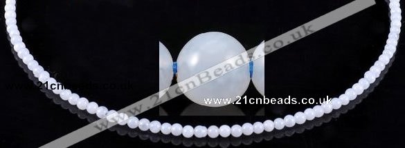 CAG127 Smooth round 3mm blue lace agate gemstone beads wholesale