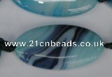 CAG1302 15.5 inches 20*38mm marquise line agate gemstone beads