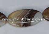 CAG1321 15.5 inches 20*38mm marquise line agate gemstone beads