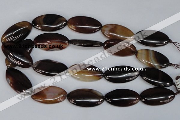 CAG1322 15.5 inches 20*38mm marquise line agate gemstone beads