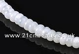 CAG137 3*5mm rondelle blue lace agate gemstone beads Wholesale