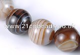 CAG143 14mm round madagascar agate gemstone beads Wholesale