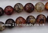 CAG1441 15.5 inches 12mm round dragon veins agate beads