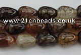 CAG1447 15.5 inches 10*14mm teardrop dragon veins agate beads