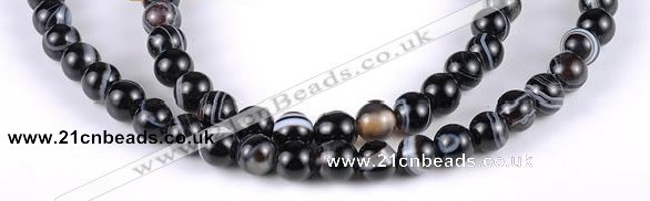 CAG146 5mm round madagascar agate gemstone beads Wholesale