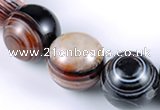 CAG149 20mm smooth round madagascar agate stone beads Wholesale