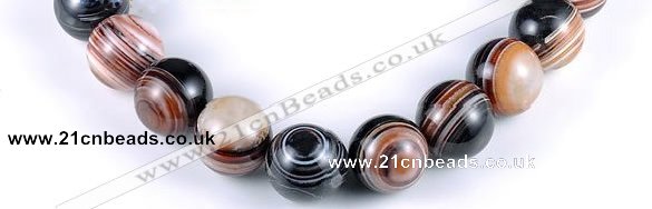 CAG149 20mm smooth round madagascar agate stone beads Wholesale