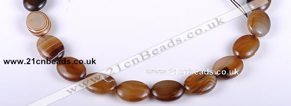 CAG154 15*20mm oval madagascar agate gemstone beads Wholesale