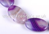 CAG157 20*30mm oval madagascar agate gemstone beads Wholesale