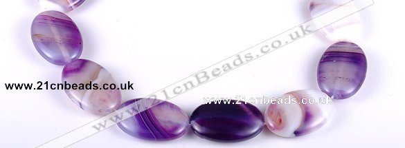 CAG157 20*30mm oval madagascar agate gemstone beads Wholesale