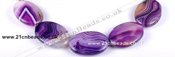 CAG158 Oval madagascar agate 25*35mm gemstone beads Wholesale