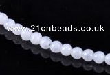 CAG162 Smooth round 4mm blue lace agate gemstone beads wholesale