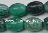 CAG1621 15.5 inches 15*20mm egg-shaped peafowl agate gemstone beads