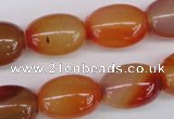 CAG1647 15.5 inches 15*20mm rice red agate gemstone beads