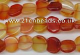 CAG1651 15.5 inches 11*12mm heart red agate gemstone beads