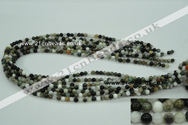 CAG1684 15.5 inches 4mm round ocean agate beads wholesale