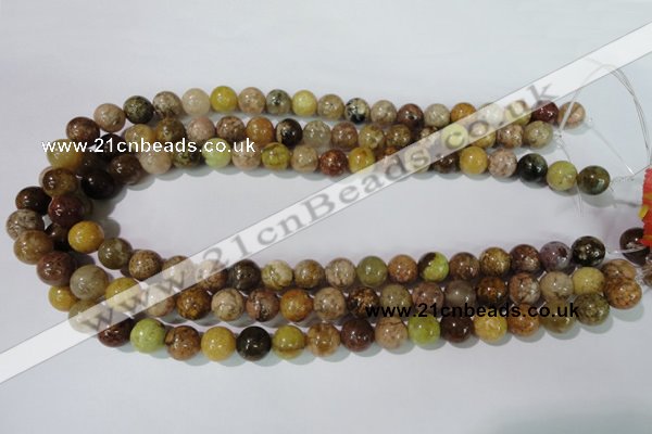 CAG1703 15.5 inches 10mm round rainbow agate beads wholesale