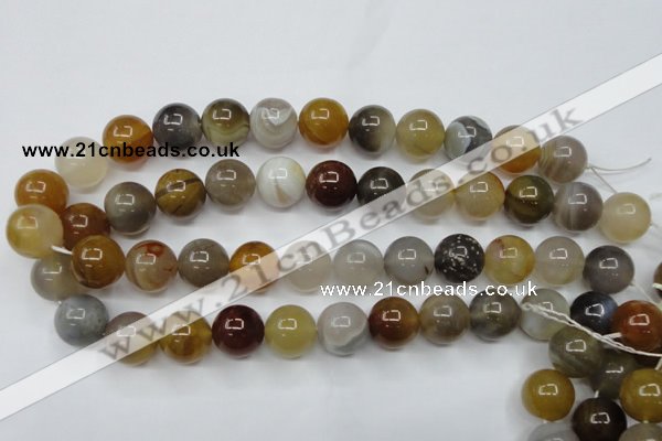 CAG1826 15.5 inches 16mm round Chinese botswana agate beads