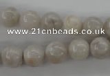 CAG1897 15.5 inches 10mm round grey agate beads wholesale