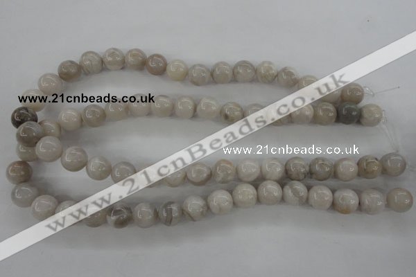 CAG1898 15.5 inches 12mm round grey agate beads wholesale