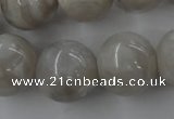 CAG1901 15.5 inches 18mm round grey agate beads wholesale