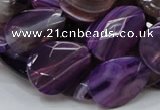 CAG206 15.5 inches 10*20mm faceted teardrop purple agate beads