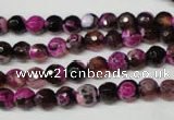 CAG2261 15.5 inches 6mm faceted round fire crackle agate beads