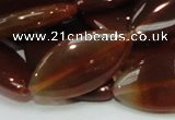 CAG227 15.5 inches 16*30mm marquise red agate gemstone beads