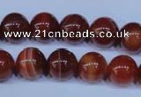 CAG2323 15.5 inches 10mmround red line agate beads wholesale