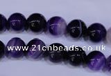 CAG2332 15.5 inches 8mm round violet line agate beads wholesale