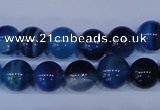 CAG2343 15.5 inches 10mm round blue line agate beads wholesale