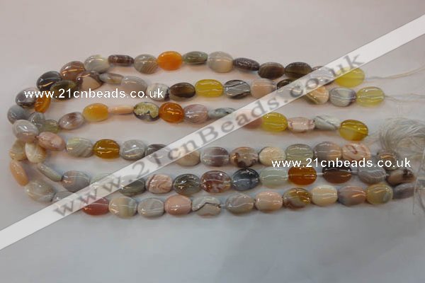 CAG2358 15.5 inches 10*14mm oval African botswana agate beads