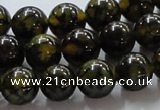 CAG236 15.5 inches 12mm round dragon veins agate gemstone beads