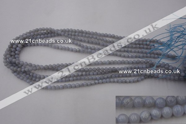 CAG2365 15.5 inches 4mm round blue lace agate beads wholesale