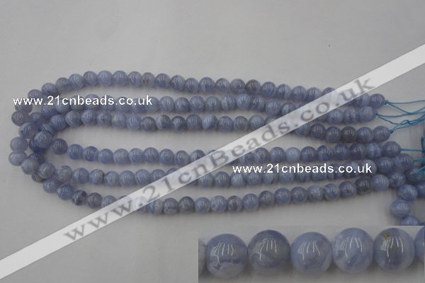 CAG2367 15.5 inches 8mm round blue lace agate beads wholesale