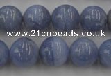 CAG2370 15.5 inches 14mm round blue lace agate beads wholesale