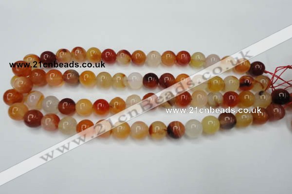 CAG2375 15.5 inches 12mm round red agate beads wholesale