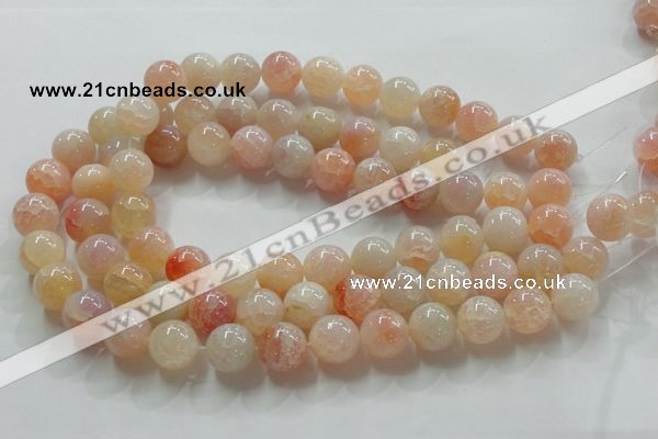 CAG241 15.5 inches 16mm round dragon veins agate gemstone beads