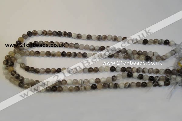CAG2411 15.5 inches 6mm round Chinese botswana agate beads