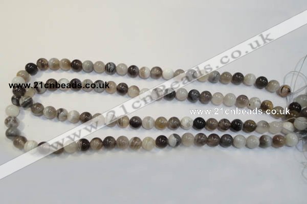 CAG2412 15.5 inches 8mm round Chinese botswana agate beads