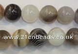 CAG2414 15.5 inches 12mm round Chinese botswana agate beads