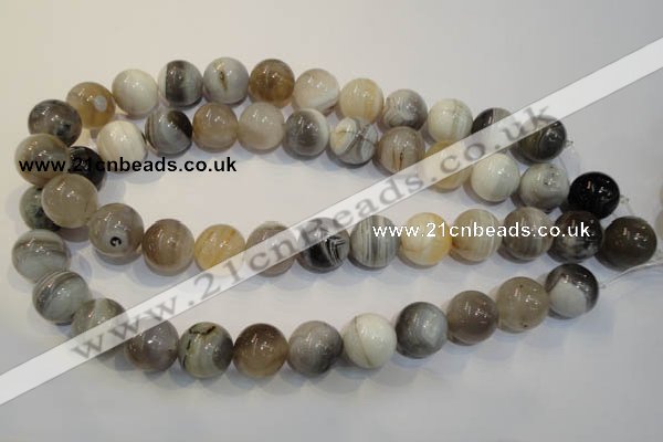 CAG2416 15.5 inches 16mm round Chinese botswana agate beads